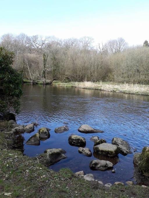 Stunning 3 Bed Riverside Cabin In Snowdonia Caeathro Exterior foto